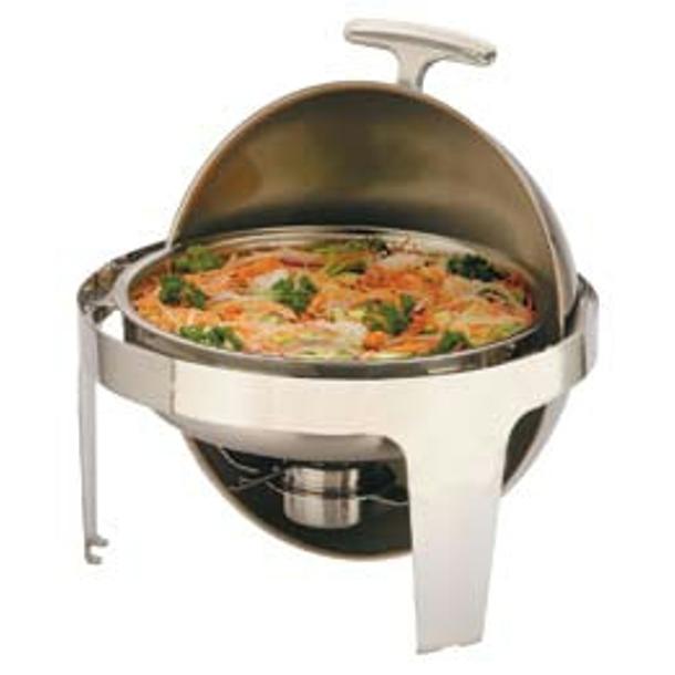 CHAFING DISH REDONDO COM TAMPA ROTATIVA