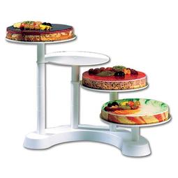 CAKE STAND BUFFET 4 ANDARES PLAST. BR.